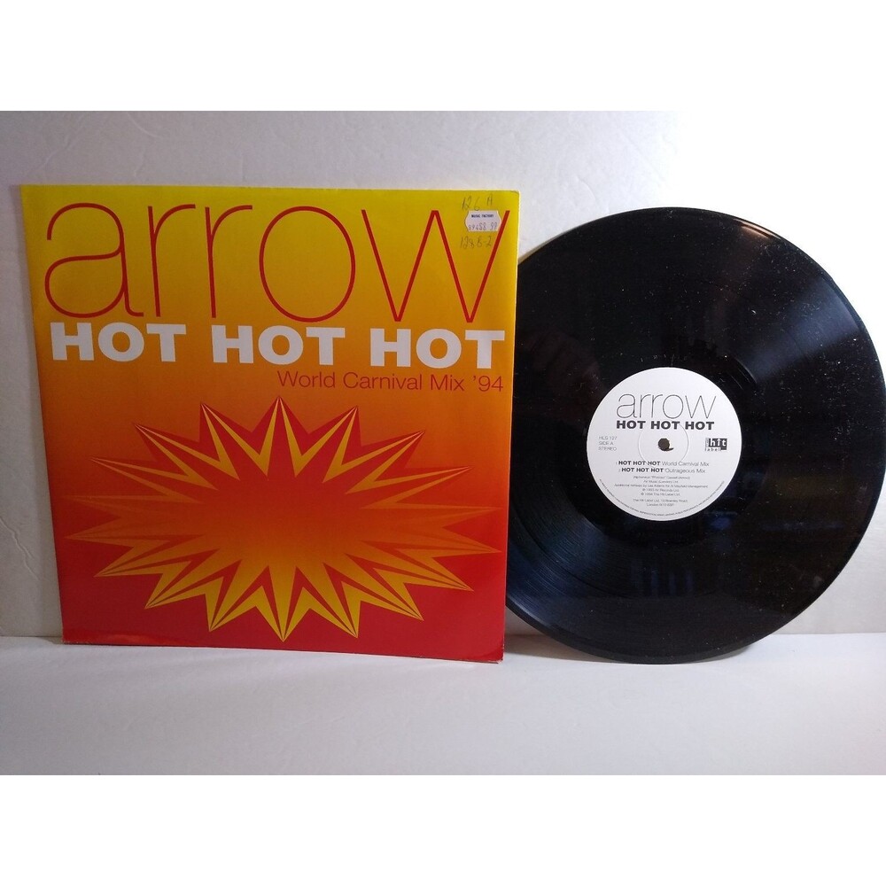 Arrow - Hot Hot Hot 12" Single Record 1994 HTL Label Dance 45 RPM UK Import